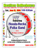 Hooda Hecka Polka Band (poster by Susan York)